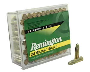 Buy Remington Golden Bullet Ammunition 22 Long Rifle 40 Grain High Velocity Plated Lead Round Nose Online