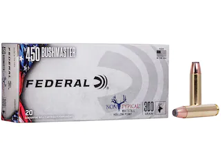 Buy Federal Non-Typical Ammunition 450 Bushmaster 300 Grain Jacketed Hollow Point Box of 20 Near Me