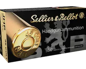 Buy Sellier & Bellot Ammunition 45 Colt (Long Colt) 230 Grain Jacketed Hollow Point Box of 50 Near Me