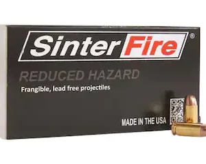 Buy SinterFire Reduced Hazard Ammunition 40 S&W 125 Grain Frangible Flat Nose Lead Free Online