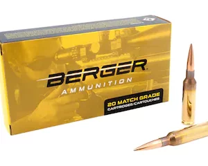 Buy Berger Match Grade Ammunition 6.5 Creedmoor 153.5 Grain Hybrid Target Hollow Point Box of 20 Near Me
