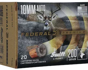 Buy Federal Premium Ammunition 10mm Auto 200 Grain Swift A-Frame Jacketed Hollow Point Box of 20