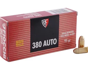 Buy Fiocchi Shooting Dynamics Ammunition 380 ACP 95 Grain Full Metal Jacket Box of 50 Near Me