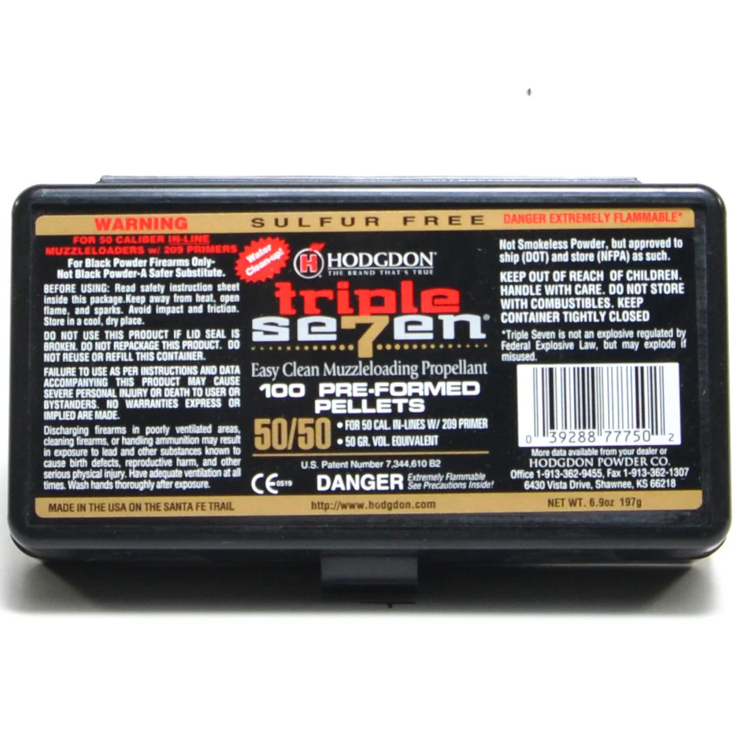 Buy Hodgdon Triple 7 50 Cal 50 Gr Pel (100) Near Me