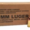 Buy 9mm 9×19 Ammo 115gr FMJ Remington Military LE Training (B9MM3) 500 Round Case Bulk 9mm Ammo 5000 rounds