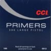 Buy CCI Large Pistol Primers #300 Box of 1000 (10 Trays of 100)