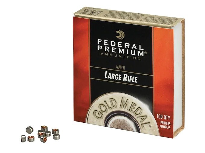 Buy Federal Premium Gold Medal Large Rifle Match Primers #210M Box of 1000 (10 Trays of 100)