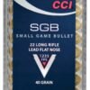 CCI 22LR Small Game 40gr Lead Flat Nose, 50rd Box