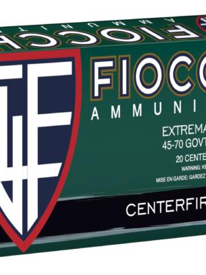 Fiocchi Extrema 45-70 Government 100gr, 300gr, Jacketed Hollow Cavity, 20rd Box
