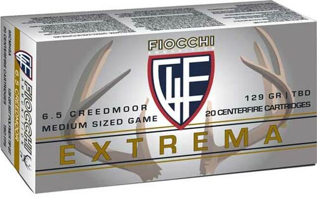 Fiocchi Extrema 6.5 Creedmoor 129gr, SST Polymer Tip BT, 20rd Box