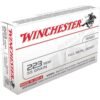 Winchester Ammunition, USA Target, 223 Rem, 55gr, Full Metal Jacket, 20rd Box