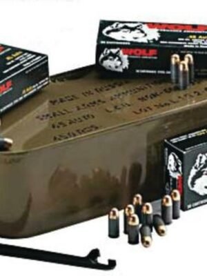Wolf 223 55gr, FMJ 500 Round, Military Tin