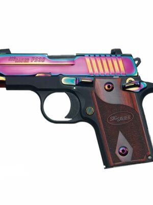 Sig Sauer P238 Rainbow Titanium Massachusetts Compliant