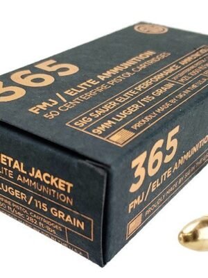 Sig Sauer P365 9mm 115 Gr Elite Ball FMJ 50Rd Box
