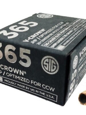 Sig Sauer P365 9mm 115 Gr Elite V-Crown JHP 20Rd Box