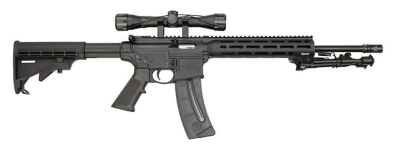 Smith & Wesson M&P15-22 Sport II Package 22 LR, 16.5" Barrel, 4X32 Scope, Caldwell XLA Bipod, MLOK, 25rd Mag - Image 2