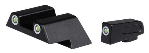 ATI 3-Dot Night Sights, Glock Gen 1-4, Gen 5 (Not MOS): 17/19/22/23/24/26/27/33/34/35/37/38/39/42/43, Green Lamps, White Rings