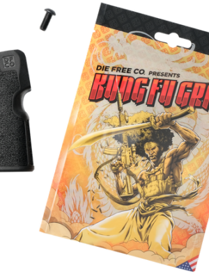 Die Free Co Kung Fu Grip Black Nylon Fits AR-15/M4/AR10/SR25, For Fighting Stance Improvement