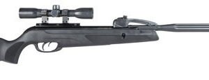 Gamo Swarm Whisper, .22 Pellet, 975 Feet Per Second, 19" Barrel, Black Color, Synthetic Stock, 4x32 Scope, 10Rd
