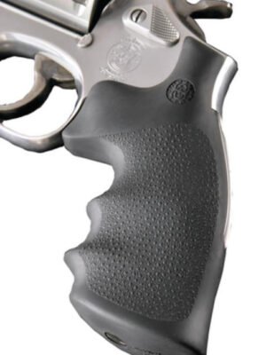 Hogue Ruger New Blackhawk/Vaquero Grip, Finger Grooves Black Rubber