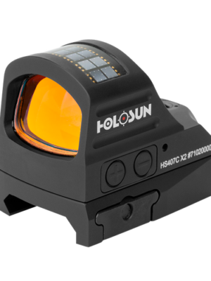 Holosun 407C Pistol Open Sight, Solar, Red 2Moa Dot, 7075 Aluminum, Open, Solar, Shake Awake, Pistol