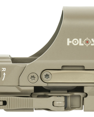 Holosun 510C Rifle Open Sight, Solar, FDE Housing, Red Multi-Reticle, 6061 Aluminum, Open, Solar, Shake Awake, Rifle