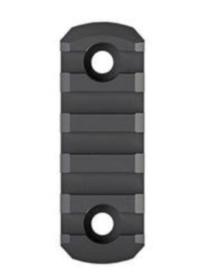 Magpul M-LOK Polymer Rail Section 5 Slots Beveled Ends Mil-Spec Black Polymer