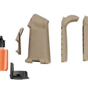 Magpul MIAD Full Grip Kit Flat Dark Earth, Standard Texture, 3x Backstraps, 4x Frontstraps Including Trigger Guard, 3 Rnd Plug
