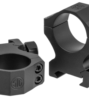 Sig Electro-Optics Alpha1 Tactical 30mm Ring Set, Extra High Aluminum, Black Matte