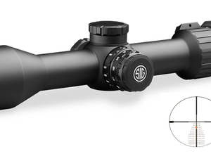 Sig SIERRA6 3-18X44mm Scope, 30mm, BDX-R2 Digital Ballistic Reticle, 0.25 MOA Adjustments, Bluetooth, Black