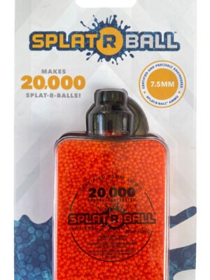 Splat R Ball Orange Water Beads, 7-7.5mm Polymer, 20,000pk