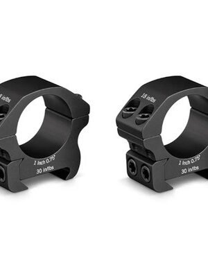 Vortex Pro Series Riflescope Rings, 1", Weaver/Picatinny, Low Height, Black