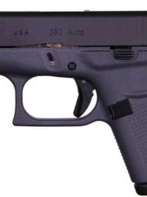 Glock G42 Gray .380ACP, 3.25" Barrel Fixed Sights, Gray 6rd Mag