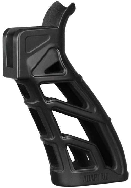 ADAPTIVE TACTICAL Lightweight Tactical Grip (LTG) Skeletonized Black Polymer, 25 Degree Grip Angle, Fits AR Platform