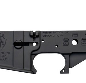Ambush Tactical Stripped AR-15 Lower Receiver, Multi-Cal, Black