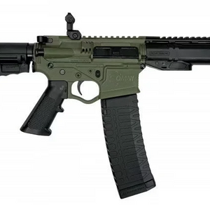 ATI Omni Hybrid AR15 Pistol 5.56x45/223, 7.5" Barrel, OD Grn, Flip Up Sights, Blade Brace, M-Lok Rail, 60rd Mag