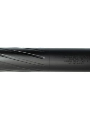 BANISH VRMT 223 Ti, Suppressor, 223 Remington/5.56 NATO, 6.7" Length, 1.5" Diameter, Titanium Construction, Cerakote Finish, Black, Direct Thread 1/2X28 Mount, HUB Compatible