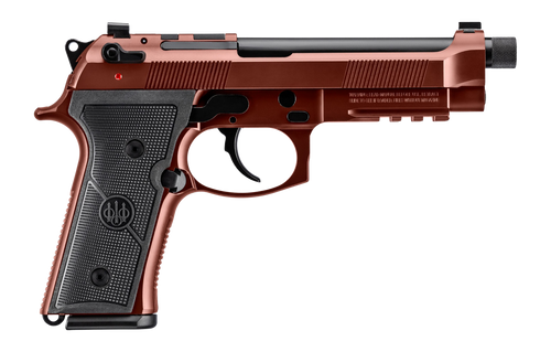 Beretta M9A4 Overlanding 9mm, 5.1" Threaded Barrel, Cerakote Clay, Tritium Night Sights, 10rd, 2 mags, Includes Flashlight, Compass, and a 10mm Socket