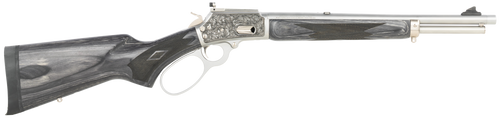 Cnc Firearms Marlin 1894 SBL Wild Boar 10mm Auto 16" Polished Stainless Steel Barrel, Polished Engraved Receiver, Gray Fixed Laminate Stock
