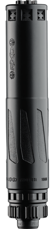 Dead Air Armament RXD 910Ti, Suppressor, 9mm, 64A1-4V Titanium Construction, Cerakote Finish, Black, Includes 1/2X28 Thread Pitch Piston and Install Tool