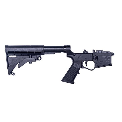 ET Arms Plum Crazy Gen II AR-15 Complete Lower, Polymer, Nano Lower Parts Kit, M4 Stock, Black