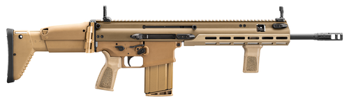 FN SCAR 17S 308/7.62 NATO, 16" Barrel, Flat Dark Earth, Adjustable Stock, M-Lok Rail System, 20rd, Includes Vertical Foregrip, Piston Removal Tool, and Soft Case with Modular...