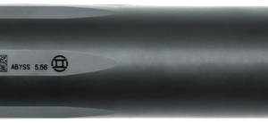 Gemtech Abyss Suppressor 5.56mm-223, Weight 16oz, Length 6.2", Dia 1.64", 1/2x28, Stainless and Titanium, Cerakote Black