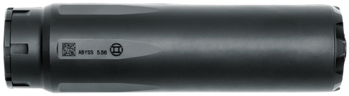 Gemtech Abyss Suppressor 5.56mm-223, Weight 16oz, Length 6.2", Dia 1.64", 1/2x28, Stainless and Titanium, Cerakote Black