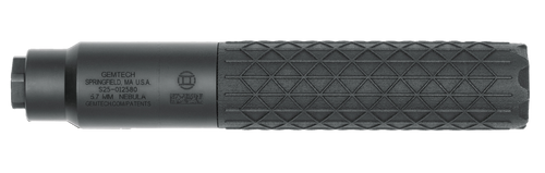 Gemtech Nebula Suppressor 5.7x28mm, Removable Thread Mount, 1/2X28, Titanium, Cerakote Black, 9oz