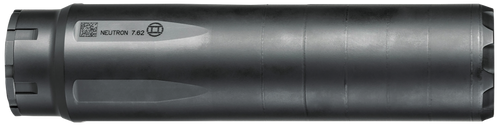Gemtech Neutron Suppressor 7.62mm, 16.1oz, 6.6", 1.64" D, 5/8X24, Stainless-Titanium, Cerakote Black