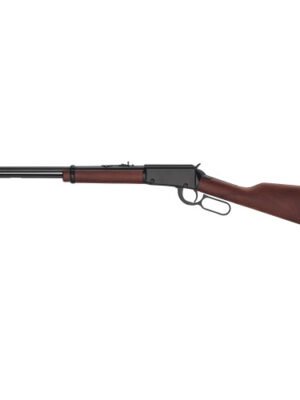 Henry H1 Classic 22 LR, 18.5" Barrel, Blued, Straight Grip American Walnut, Adj Semi-Buckhorn, Hooded Blade Front, 15rd