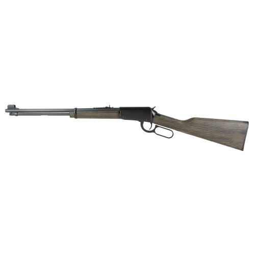 Henry H1 Garden Gun, Lever Action , 22 LR, 18.5" Barrel,rd Blued, Smooth Bore Barrel, Rustic Black Ash Stock, Semi-Buckhorn Rear, Hooded Blade Front Sight, 15rd