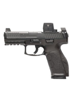 HK VP9A1 X Crossover Optic Package 9mm, 4.09" Barrel, DLC Black, Front Tritium, 20rd and 17rd Mags, Vortex Defender Red Dot