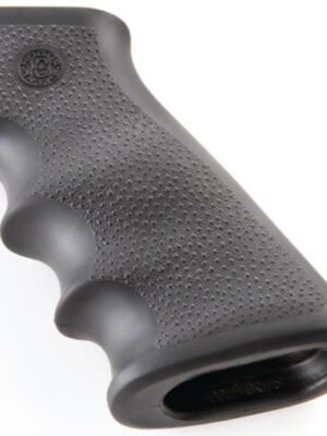Hogue AR-15 Overmolded Rubber Grip, Finger Grooves Matte Black